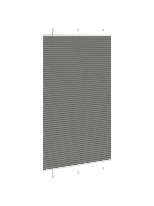 Plisovaná roleta antracitová 120x200 cm šířka látky 119,4 cm