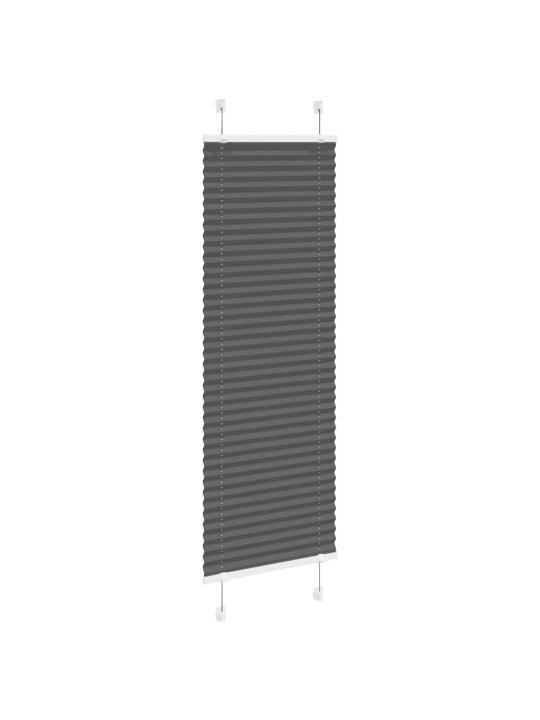 Plisovaná roleta černá 40x100 cm šířka látky 39,4 cm polyester