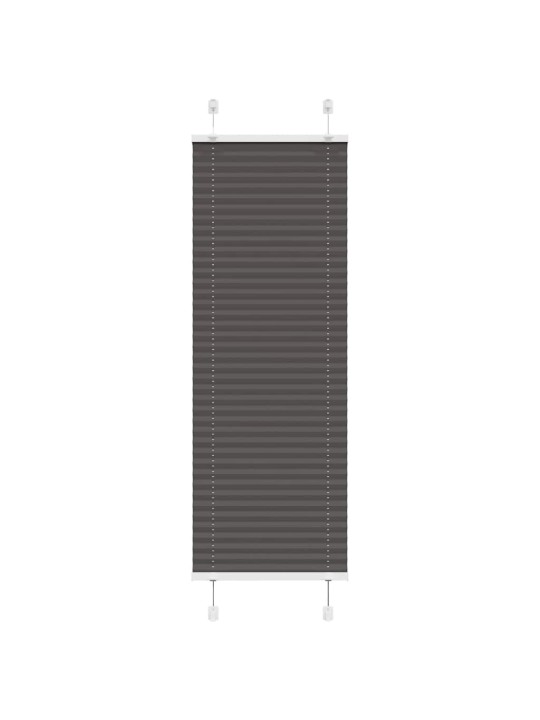 Plisovaná roleta černá 45x100 cm šířka látky 44,4 cm polyester