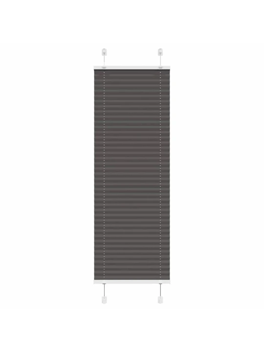 Plisovaná roleta černá 50x100 cm šířka látky 49,4 cm polyester