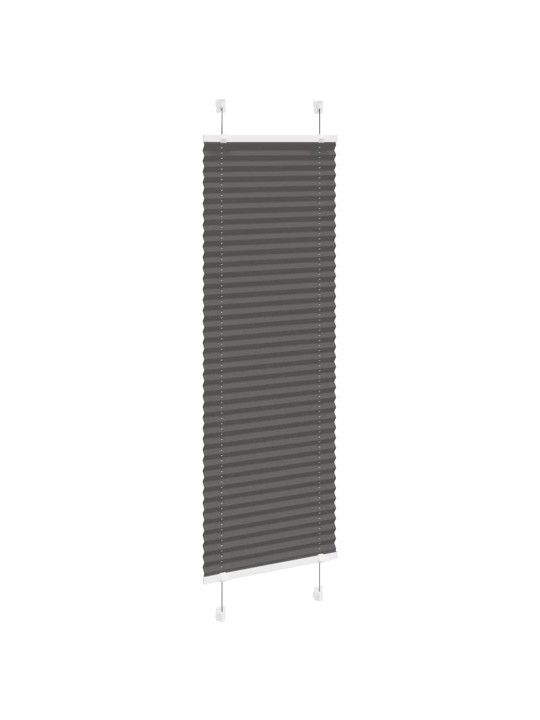 Plisovaná roleta černá 50x100 cm šířka látky 49,4 cm polyester