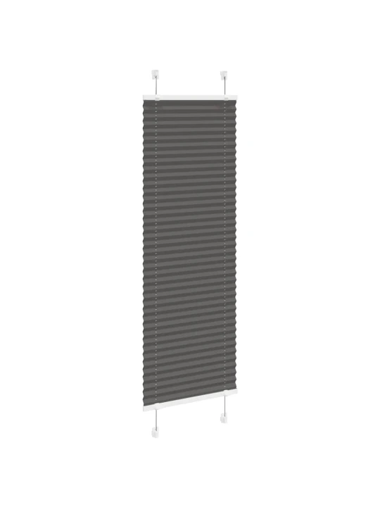 Plisovaná roleta černá 50x100 cm šířka látky 49,4 cm polyester
