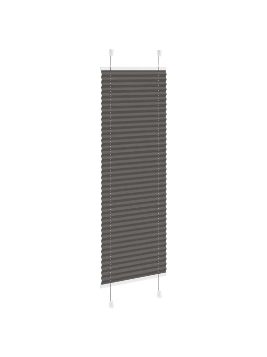 Plisovaná roleta černá 50x100 cm šířka látky 49,4 cm polyester