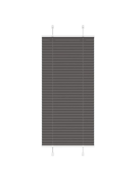 Plisovaná roleta černá 55x100 cm šířka látky 54,4 cm polyester