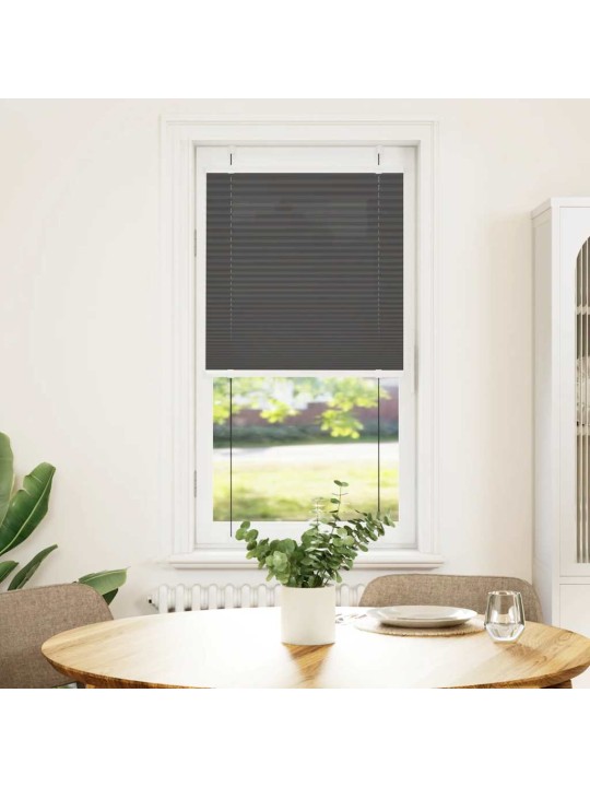 Plisovaná roleta černá 55x100 cm šířka látky 54,4 cm polyester
