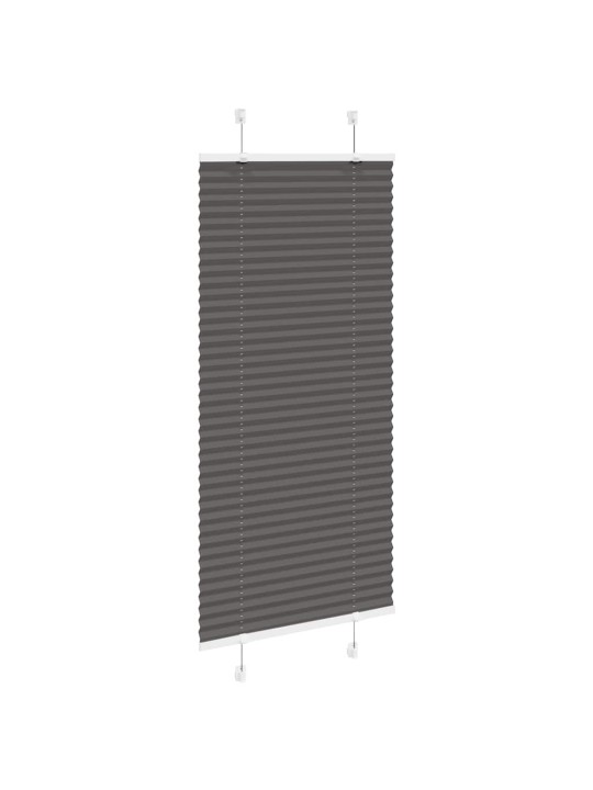 Plisovaná roleta černá 55x100 cm šířka látky 54,4 cm polyester