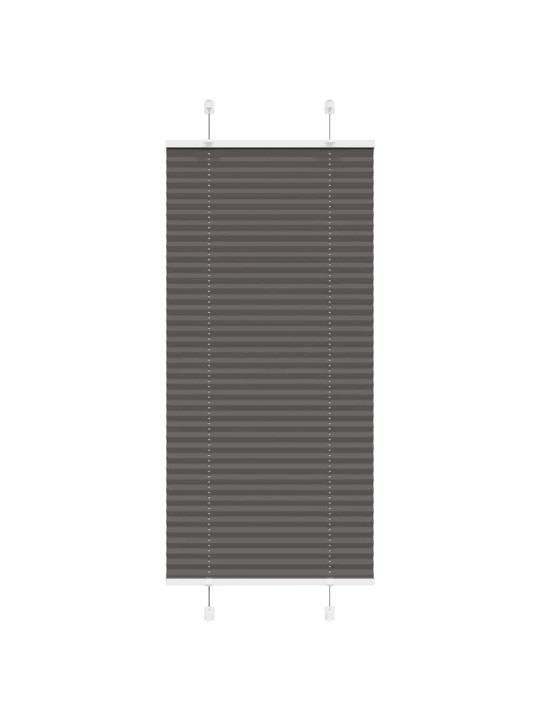 Plisovaná roleta černá 65x100 cm šířka látky 64,4 cm polyester