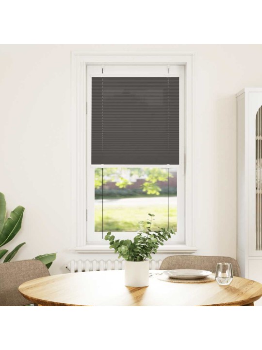 Plisovaná roleta černá 65x100 cm šířka látky 64,4 cm polyester