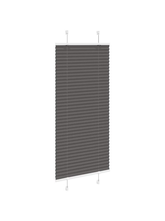 Plisovaná roleta černá 65x100 cm šířka látky 64,4 cm polyester