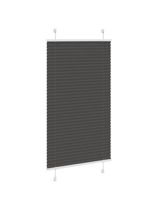 Plisovaná roleta černá 80x100 cm šířka látky 79,4 cm polyester
