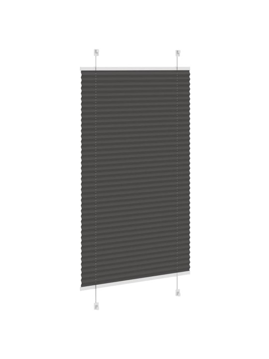 Plisovaná roleta černá 80x100 cm šířka látky 79,4 cm polyester