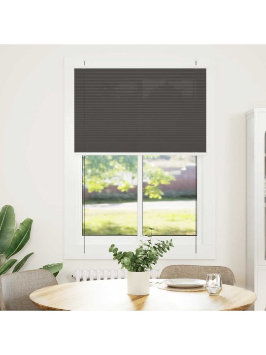 Plisovaná roleta černá 85x100 cm šířka látky 84,4 cm polyester