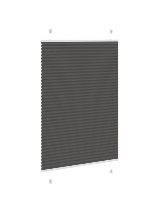 Plisovaná roleta černá 85x100 cm šířka látky 84,4 cm polyester