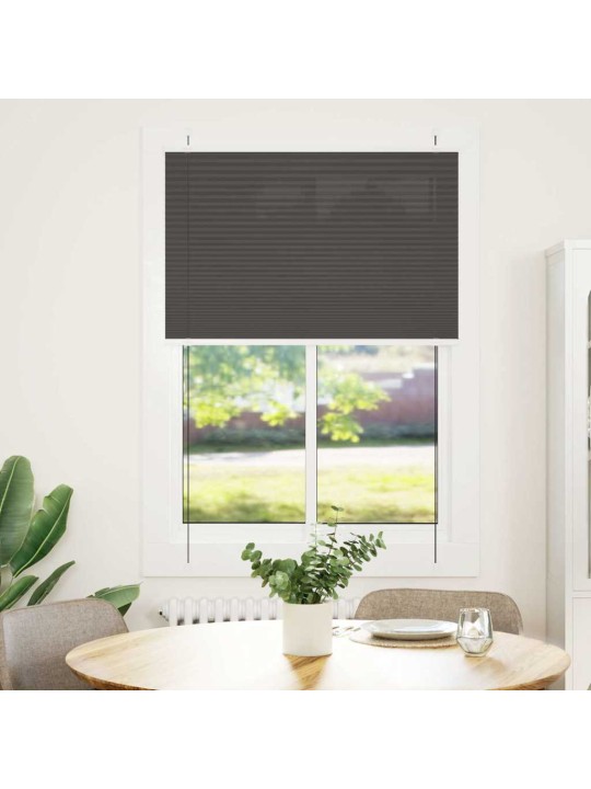 Plisovaná roleta černá 90x100 cm šířka látky 89,4 cm polyester