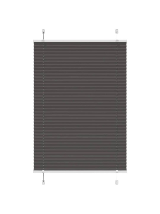Plisovaná roleta černá 100x100 cm šířka látky 99,4 cm polyester