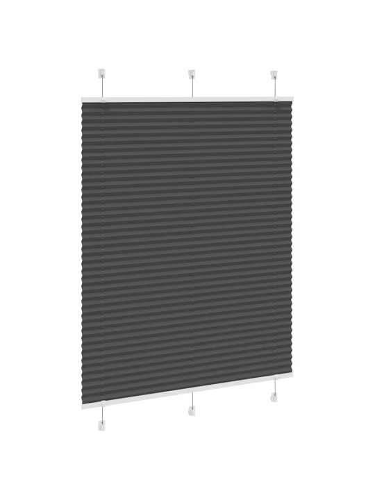 Plisovaná roleta černá 105x100 cm šířka látky 104,4cm polyester