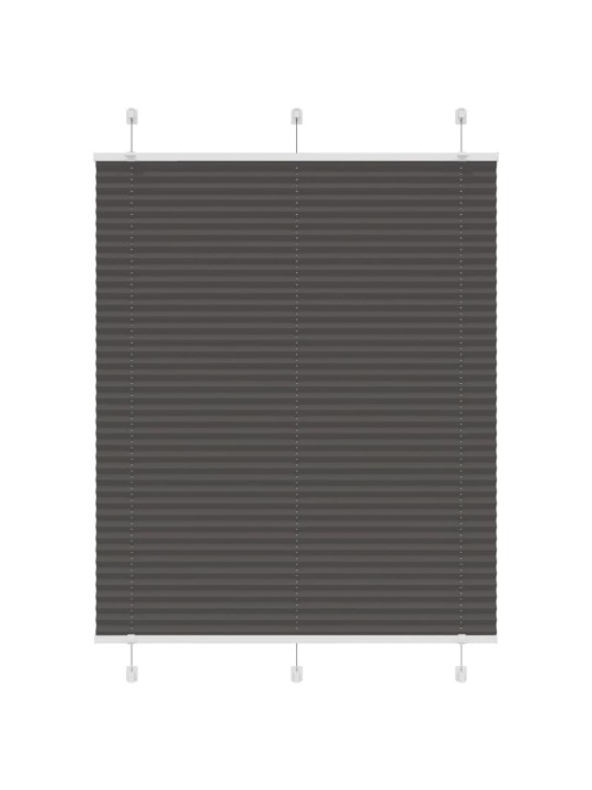 Plisovaná roleta černá 110x100 cm šířka látky 109,4cm polyester