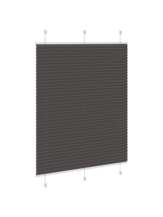 Plisovaná roleta černá 110x100 cm šířka látky 109,4cm polyester