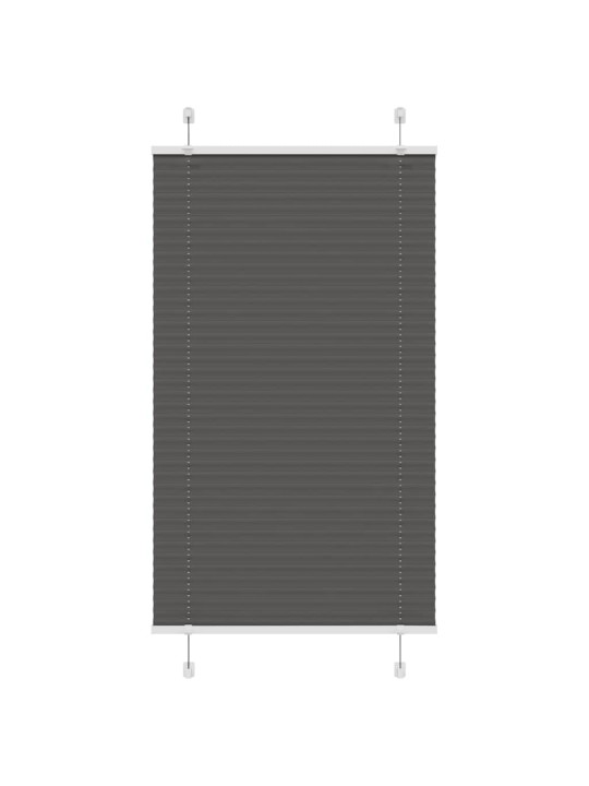 Plisovaná roleta černá 80x150 cm šířka látky 79,4 cm polyester