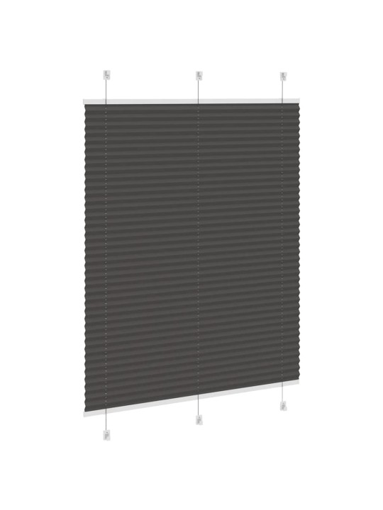 Plisovaná roleta černá 110x150 cm šířka látky 109,4cm polyester