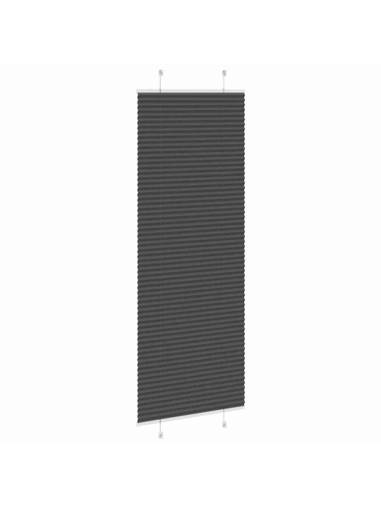 Plisovaná roleta černá 60x200 cm šířka látky 59,4 cm polyester