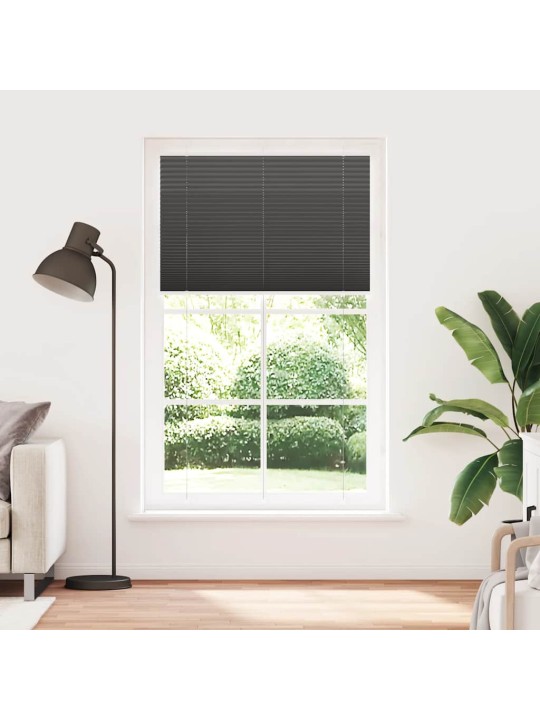 Plisovaná roleta černá 115x200 cm šířka látky 114,4cm polyester