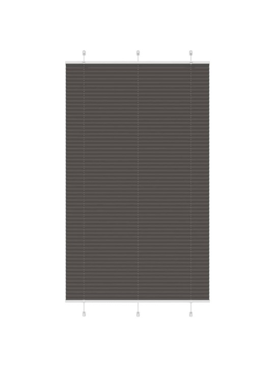 Plisovaná roleta černá 120x200 cm šířka látky 119,4cm polyester
