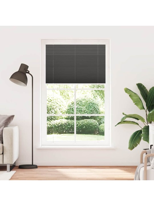 Plisovaná roleta černá 120x200 cm šířka látky 119,4cm polyester