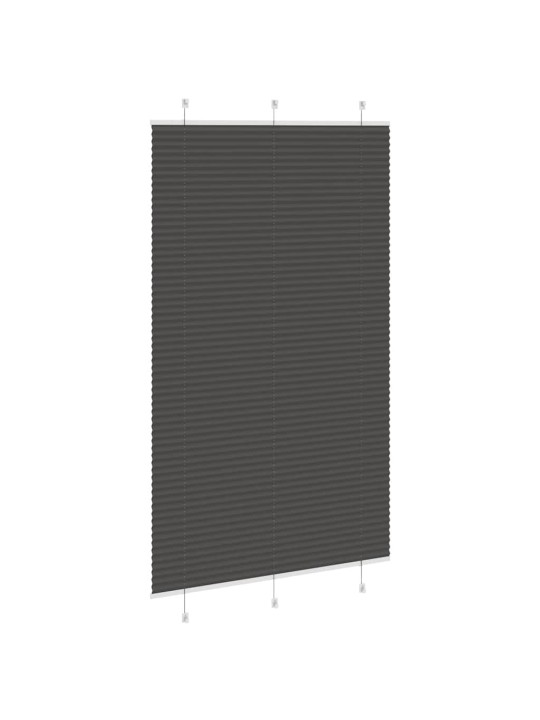 Plisovaná roleta černá 120x200 cm šířka látky 119,4cm polyester