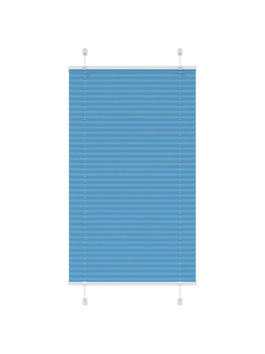 Plisovaná roleta modrá 80x100 cm šířka látky 79,4 cm polyester