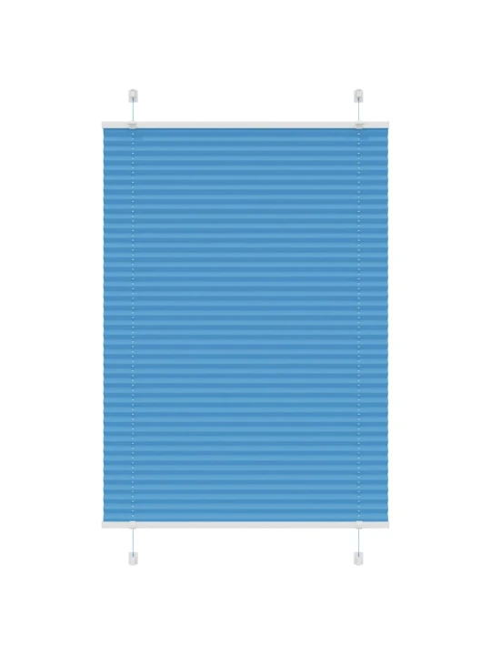 Plisovaná roleta modrá 80x100 cm šířka látky 79,4 cm polyester