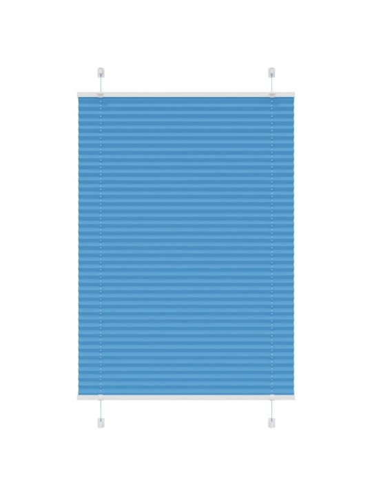 Plisovaná roleta modrá 100x100 cm šířka látky 99,4 cm polyester