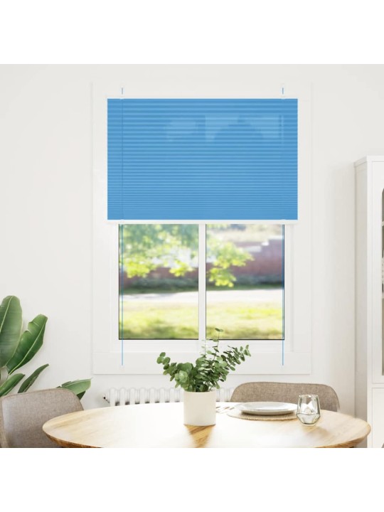 Plisovaná roleta modrá 100x100 cm šířka látky 99,4 cm polyester