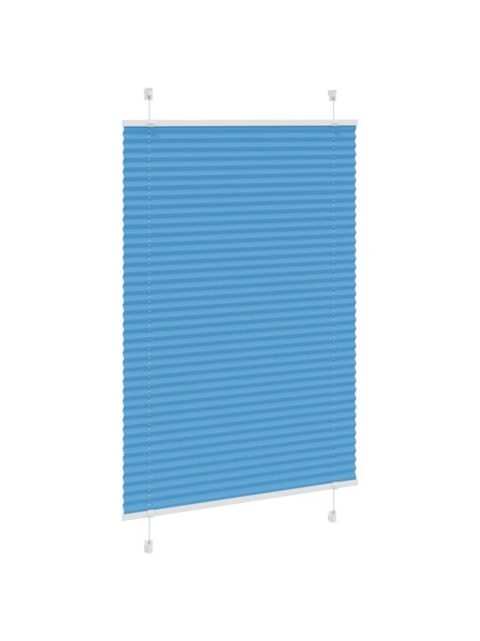 Plisovaná roleta modrá 100x100 cm šířka látky 99,4 cm polyester