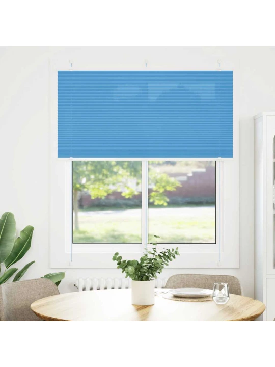 Plisovaná roleta modrá 115x100 cm šířka látky 114,4cm polyester