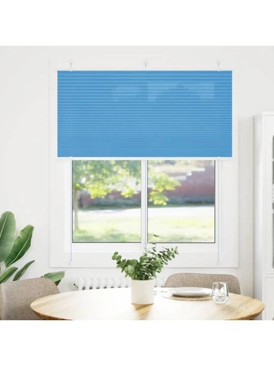 Plisovaná roleta modrá 120x150 cm šířka látky 119,4cm polyester
