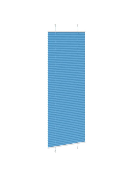 Plisovaná roleta modrá 75x200 cm šířka látky 74,4 cm polyester