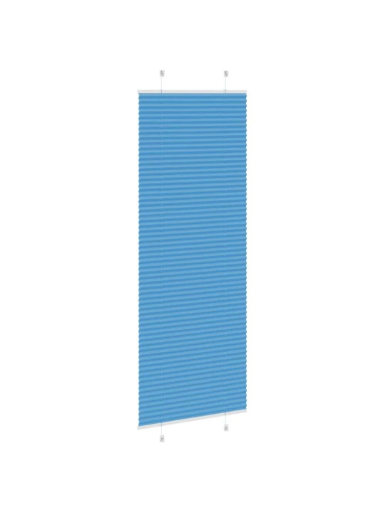 Plisovaná roleta modrá 75x200 cm šířka látky 74,4 cm polyester