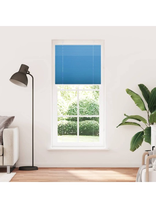 Plisovaná roleta modrá 85x200 cm šířka látky 84,4 cm polyester