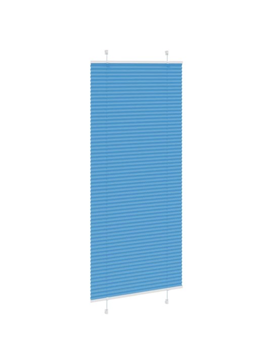 Plisovaná roleta modrá 85x200 cm šířka látky 84,4 cm polyester