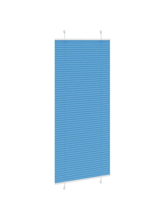 Plisovaná roleta modrá 85x200 cm šířka látky 84,4 cm polyester