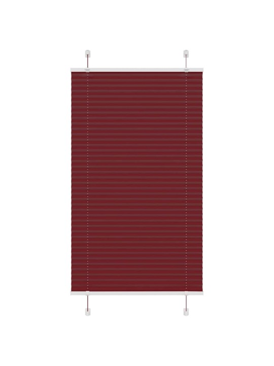 Plisovaná roleta bordeauxská červená 75x100 cm šířka látky