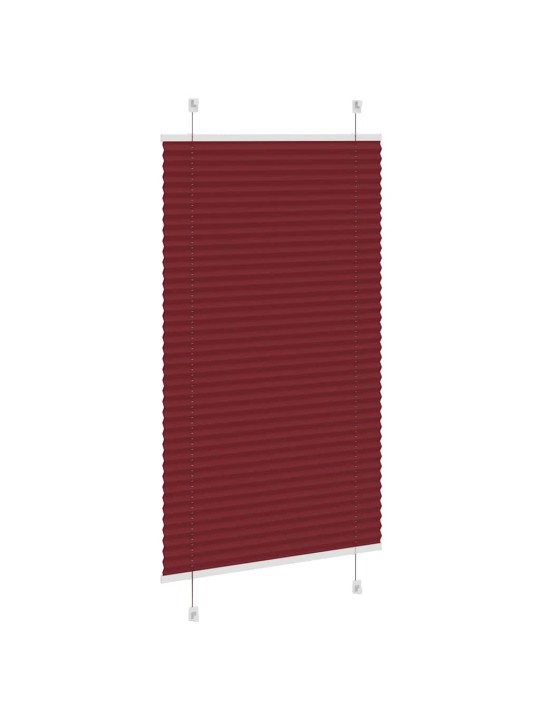 Plisovaná roleta bordeauxská červená 75x100 cm šířka látky