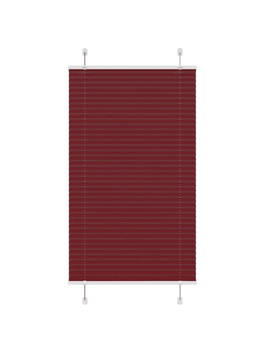 Plisovaná roleta bordeauxská červená 80x100 cm šířka látky