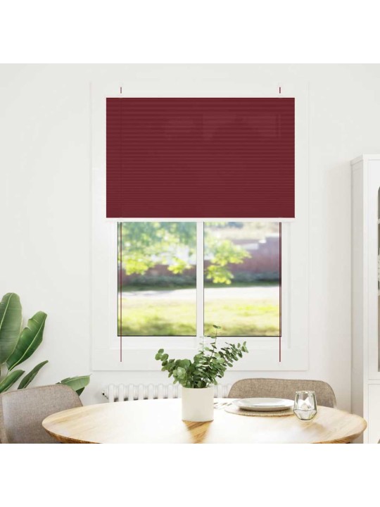 Plisovaná roleta bordeauxská červená 85x100 cm šířka látky