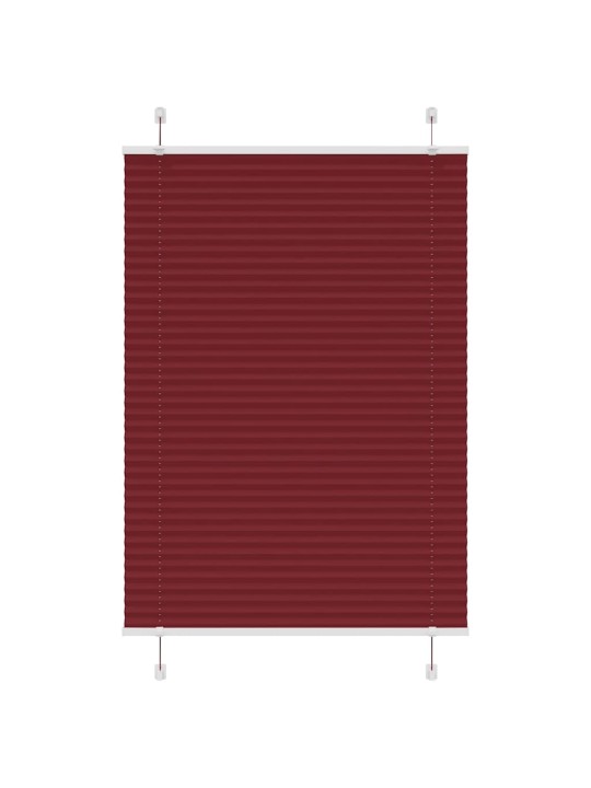 Plisovaná roleta bordeauxská červená 100x100 cm šířka látky