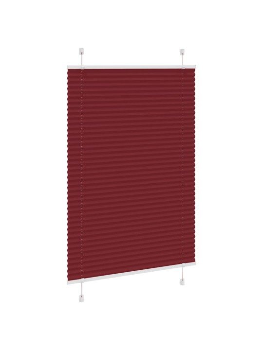 Plisovaná roleta bordeauxská červená 100x100 cm šířka látky