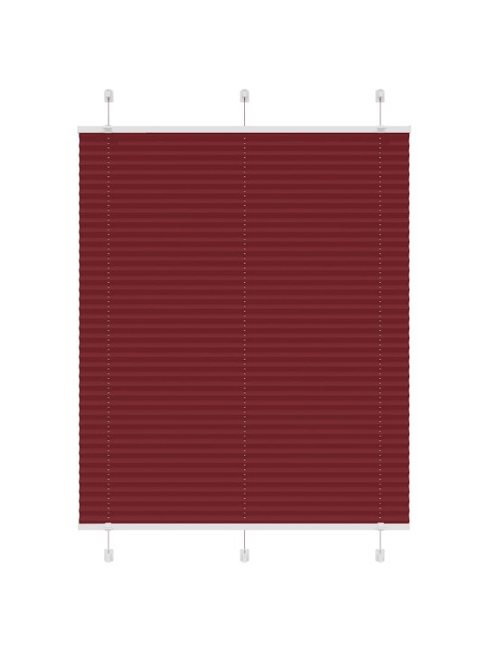 Plisovaná roleta bordeauxská červená 105x100 cm šířka látky