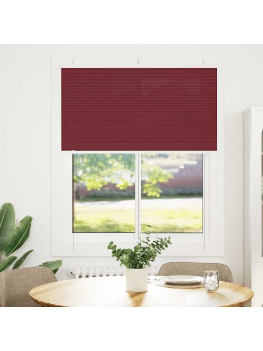 Plisovaná roleta bordeauxská červená 105x100 cm šířka látky