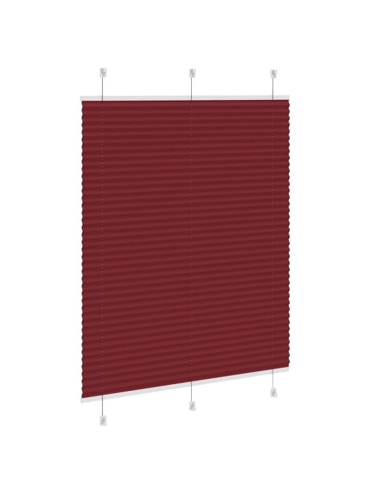 Plisovaná roleta bordeauxská červená 105x100 cm šířka látky